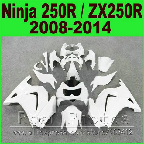 Carenados Blancos Para Motocicleta Kawasaki Ninja 250r Kit Bod 2008