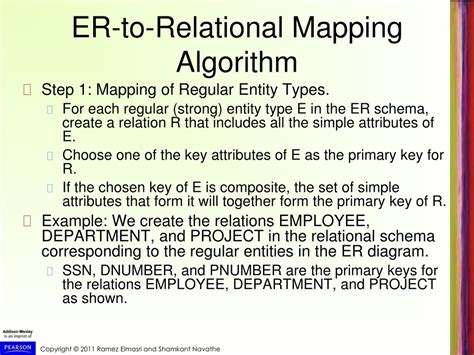 Ppt Chapter 9 Relational Database Design By Er And Eer To Relational