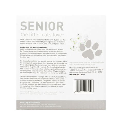 Dr Elsey S Precious Cat Senior Cat Litter 8 Lb Bag