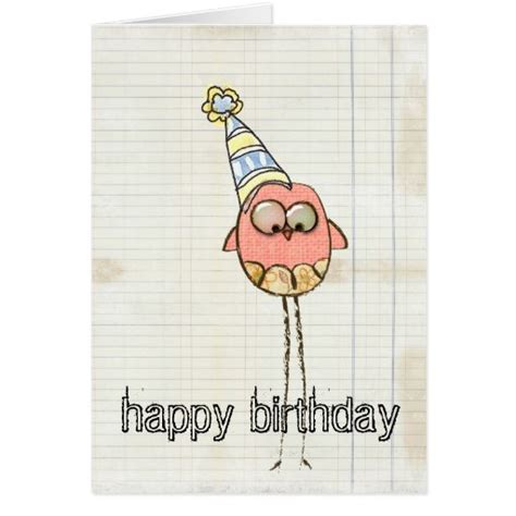 happy birthday doodle card | Zazzle