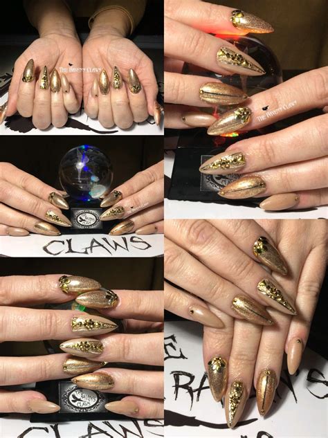 Gold Stiletto Nails Stiletto Nails Gold Stiletto Nails Gold Nails