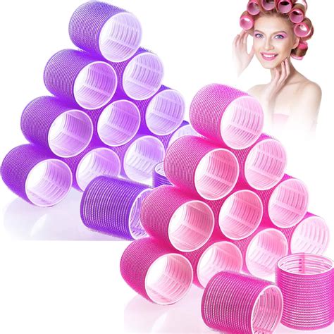 Ruseen Jumbo Hair Curlers Rollers 24 Pcs Large Hair Rollers Set Big