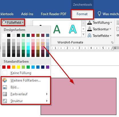 Unterschiedliche Seitenfarbe In Word Dokument Einstellen Office