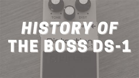 History Of The Boss Ds Stompbox Electronics