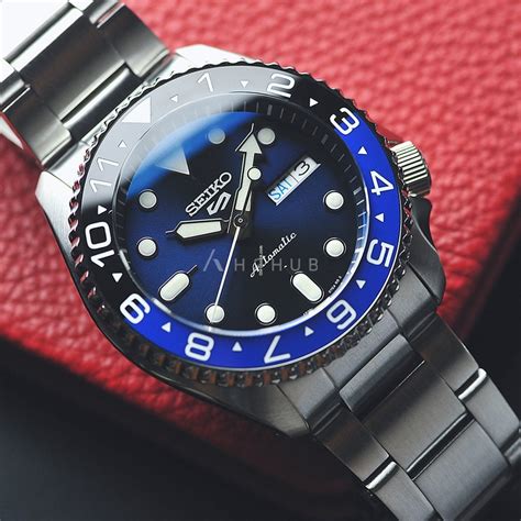 Seiko Mod Batman Srpd K M Men Blue Custom Watch Mm En Venta Por