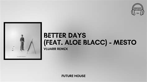 𝗙𝘂𝘁𝘂𝗿𝗲 𝗛𝗼𝘂𝘀𝗲 Better Days Feat Aloe Blacc Mesto Vluarr Remix