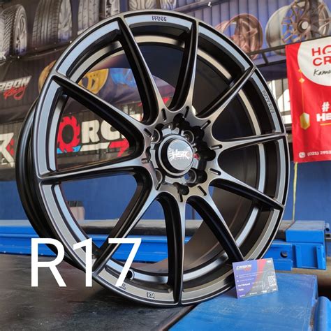 Jual Velg Mobil Racing Baru Ring 17 Shinjuku Hsr Lebar 7 5 Matte Black