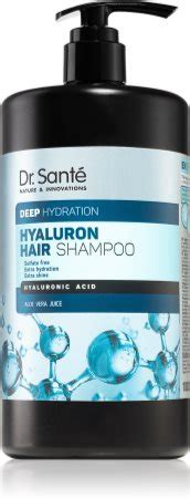 Dr Santé Hyaluron champú para cabello seco y sin brillo aportando