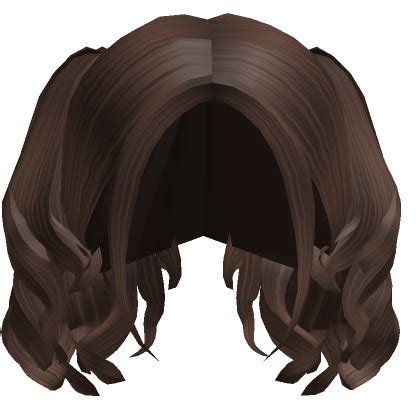 Cute Curly Short Wavy Piggytails Brown Roblox