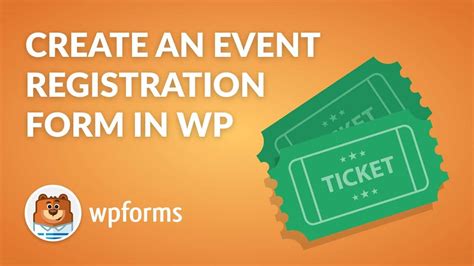 How To Create An Event Registration Form In Wordpress With Wpforms