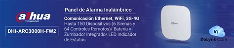 DAHUA DHI ARC3000H FW2 Panel De Alarma Inalambrico Comuni