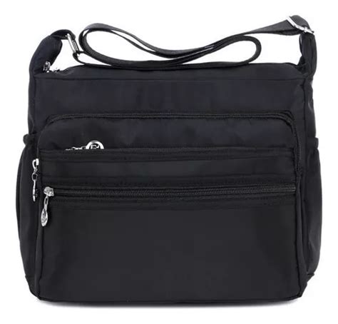 Bolso Hombro Mujer Bolsa Dama Compras Casual Cruzada Color Negro