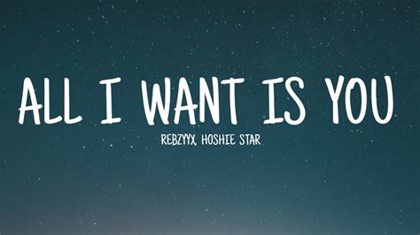 Rebzyyx - all i want is you ft. hoshie star (Lyrics) - YouTube Music