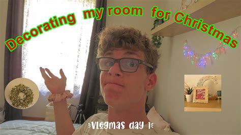 Vlogmas Day 1 Decorating My Room Youtube