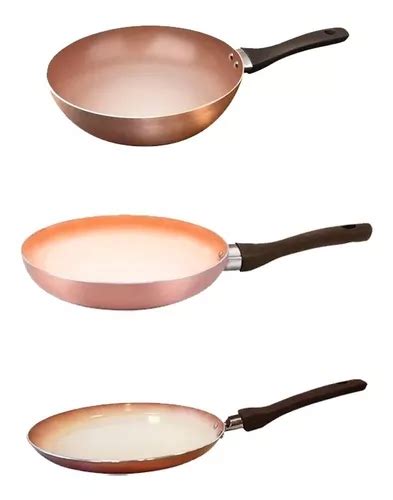 Set Antiadherente Cerámico Hudson Sarten Wok Panquequera