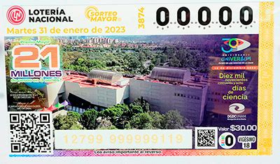 Emiten billete de la Lotería Nacional por los 30 años de Universum