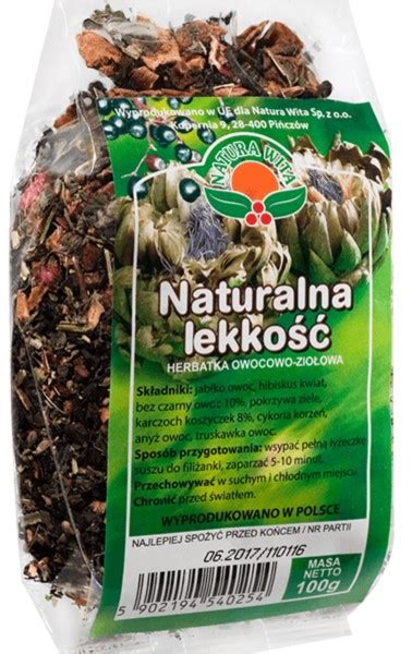 Natura Wita Herbata Owo Zio Naturalna Lekkość 100G Dobre Ziołko