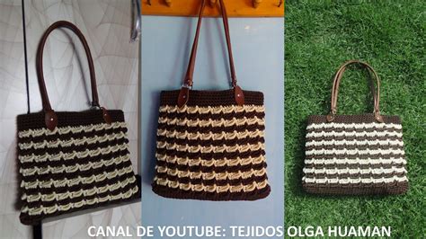 Bolso O Cartera Tejido A Crochet Con Colita De Rata Paso A Paso En