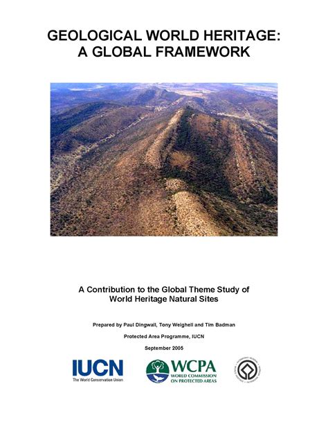 Geological World Heritage A Global Framework IUCN