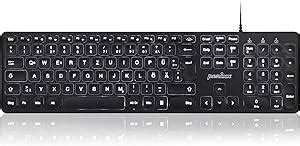 Perixx PERIBOARD 331 Kabelgebundene USB Tastatur Mit