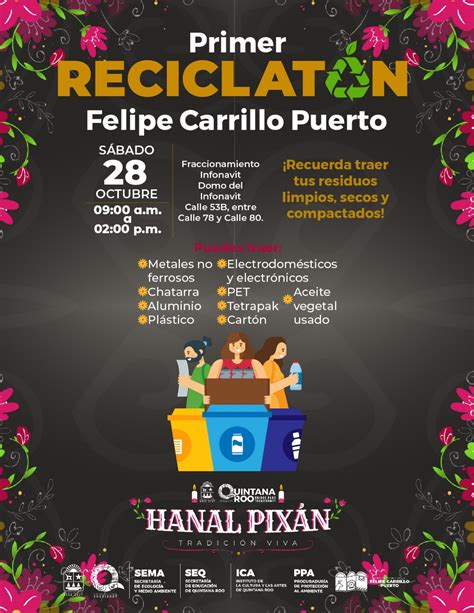 Invita SEMA a primer Reciclatón en el municipio Felipe Carrillo Puerto