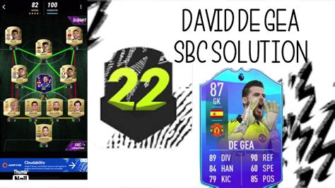 DAVID DE GEA SBC POTM SBC Easiest Way Possible MADFUT 22 YouTube