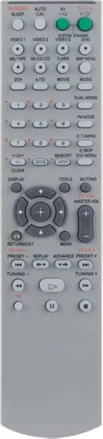 Rm Aau Remote Control For Sony Av Receiver Srt Dg Str