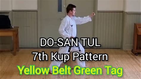 Do San Itf Taekwon Do Th Kup Pattern Yellow Belt Green Tag Youtube