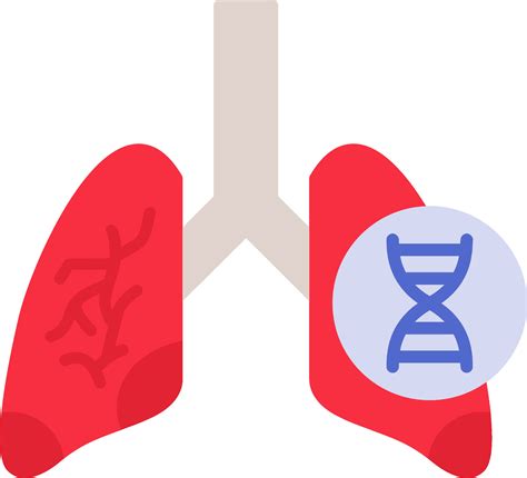 Lungs Dna Flat Icon 47212315 Vector Art At Vecteezy