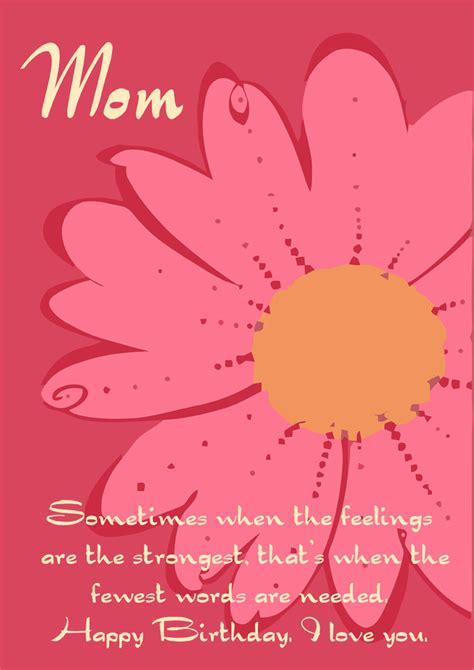 Happy Birthday Mom Printable Cards