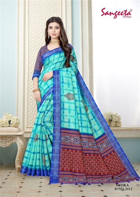 Casual Wear Digital Print Sangeeta Printed Saree M With Blouse