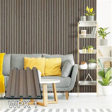 Jual Wpc Wood Panel Meter Wallpanel Kisi Kisi Dinding Kayu Shopee