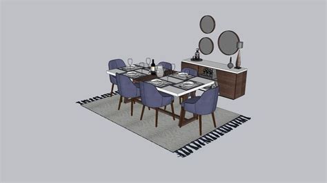 3d Warehouse In 2023 Interior Architecture Design Bench Dining Area