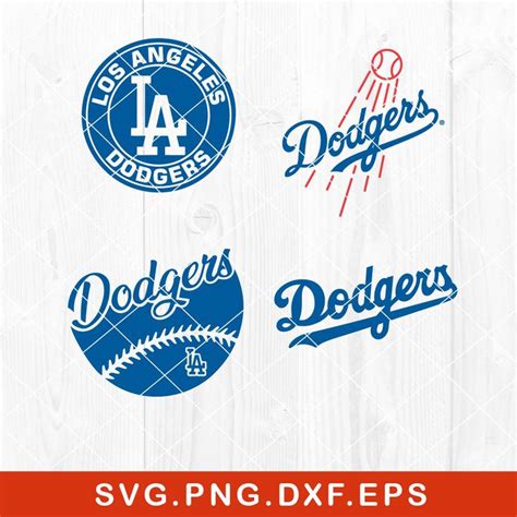 Los Angeles Dodgers Baseball Team Svg Dxf Eps And Png Files