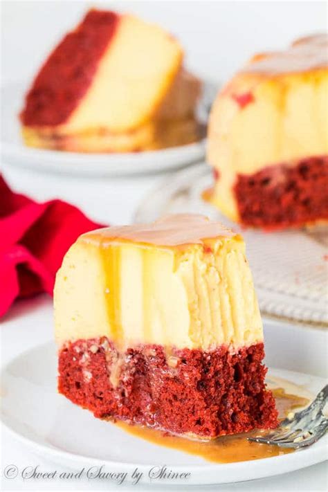 Magic Red Velvet Flan Cake Sweet Savory