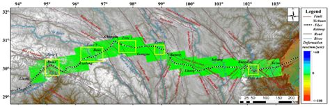 Annual LOS Deformation Rate Maps Calculated By Using Synthetic Aperture