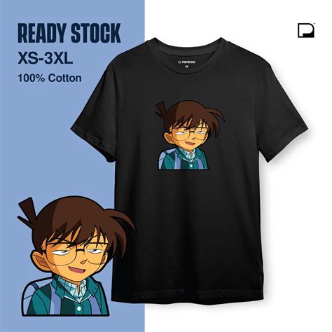 Detective Conan Shinichi Kudo Funny Face Tshirt READY STOCK Unisex