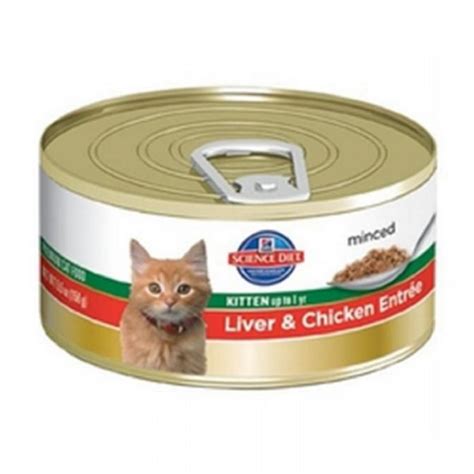 Hill S Science Diet Premium 5 5 Oz Kitten Liver And Chicken Entree Wet Cat Food Berings