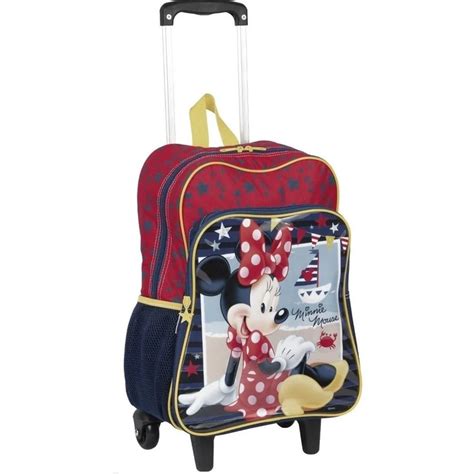 Mochila Sestini Infantil Escolar Minnie Mouse Praia 18m Rodinhas Tam G