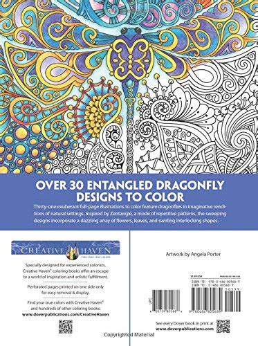 Creative Haven Entangled Dragonflies Coloring Book Adult Coloring