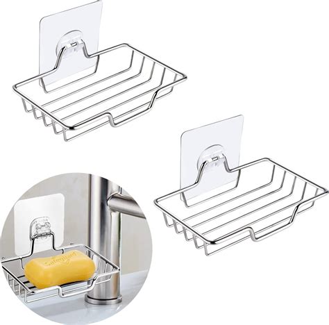 Pcs Stainless Steel Soap Dish Shower Soap Holder Soap Dishes Soap