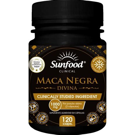 Maca Peruana Negra Mg C Psulas Sunfood Shopee Brasil