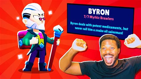 New Mythic Byron Unlocked L Brawl Stars Youtube