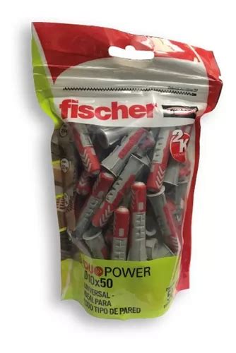 Tarugo Nylon Fischer Duo Power 10 X 50 Universal Taco