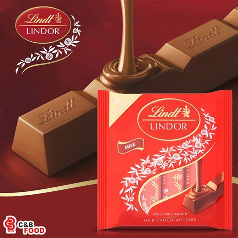 Lindt Lindor Milk Chocolate Bar 4pack X 25gm 100g