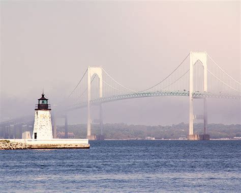Newport Harbor Light Photography Print Jillianaudrey