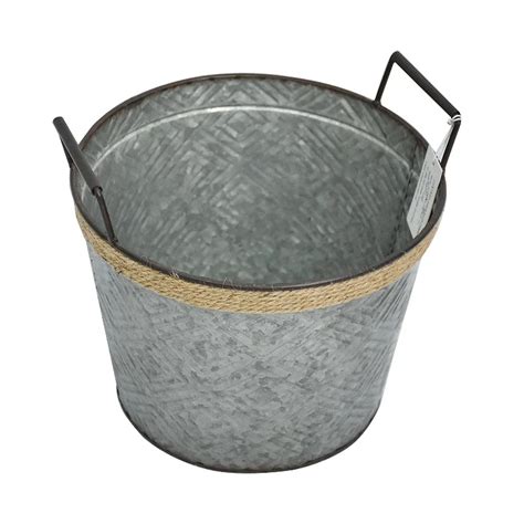 Set 3 Rustic Farmhouse Galvanized Metal Flower Bucket Planters Buy Galvanized Bucket Planters