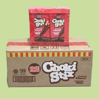 Jual Choki Choki Stix Biskuit Stick Salut Cokelat Pack Isi Sachet