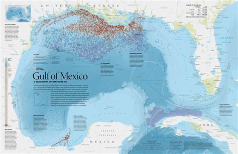 Gulf Of Mexico A Geography Of Offshore Oil By Natgeo 2010 Rmapporn