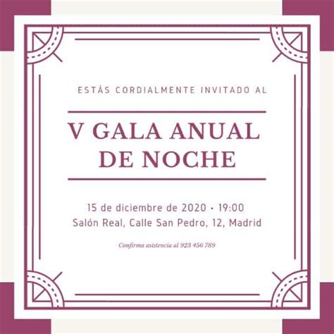 Romántica Invitación Formal A Una Cena En 1 Gráfico